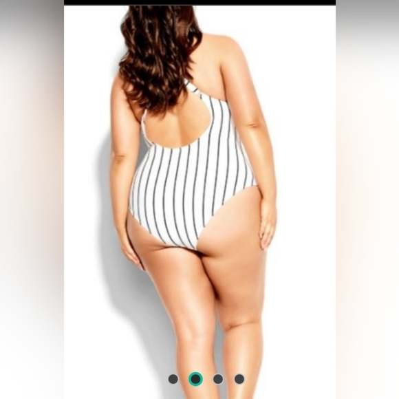 NWT City Chic 1PC Palm Beach  Swimsuit Sz XS (14) - Picture 2 of 3